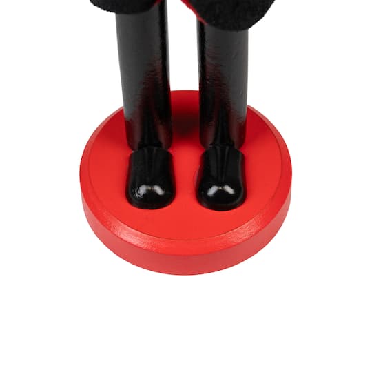 14" Black & Red Wooden Vampire Halloween Nutcracker